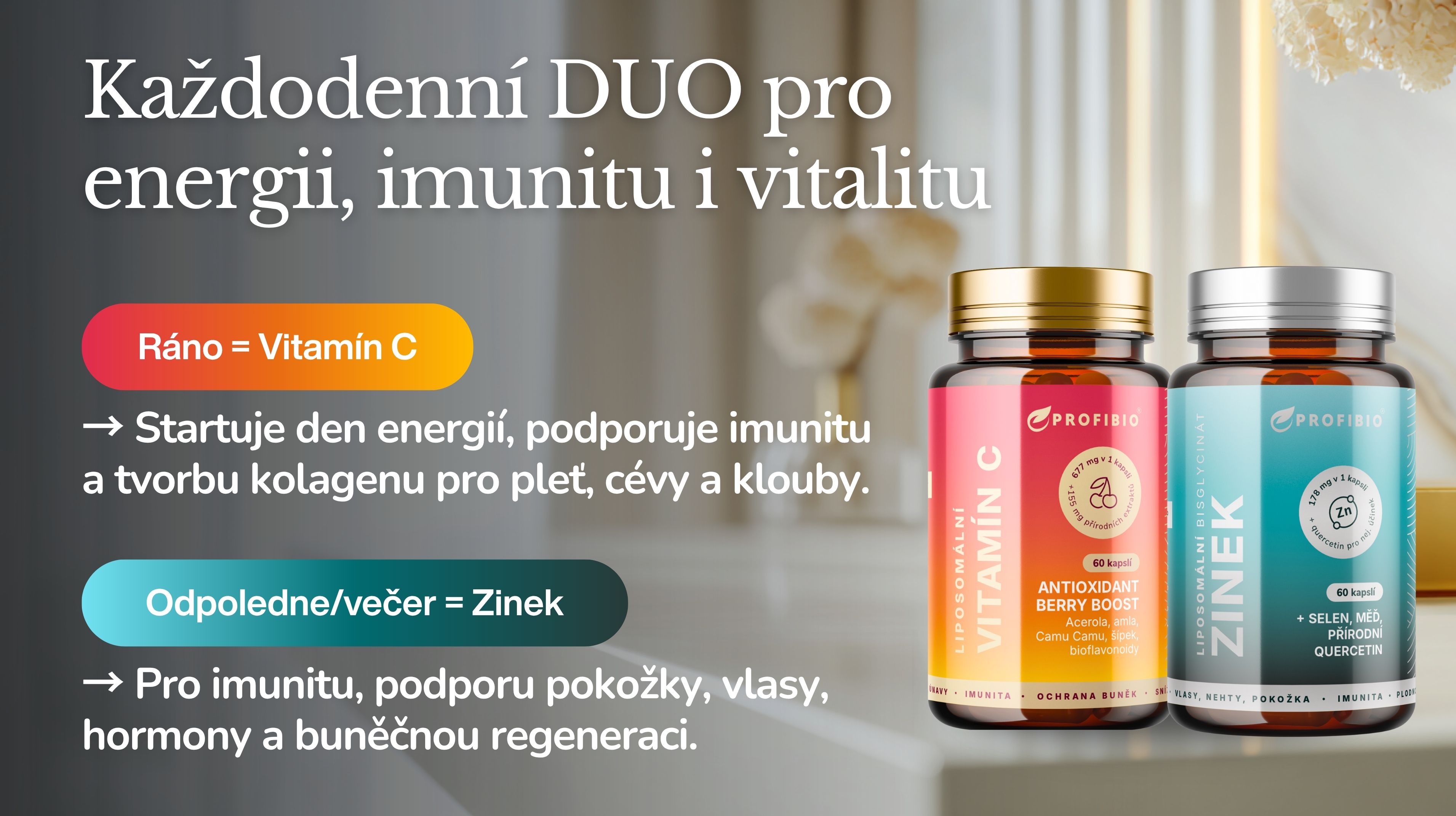 PREMIUM Liposomální Komplex Zinek bisglycinát 178 mg, selen, měď, přírodní quercetin, 60 kapslí -8